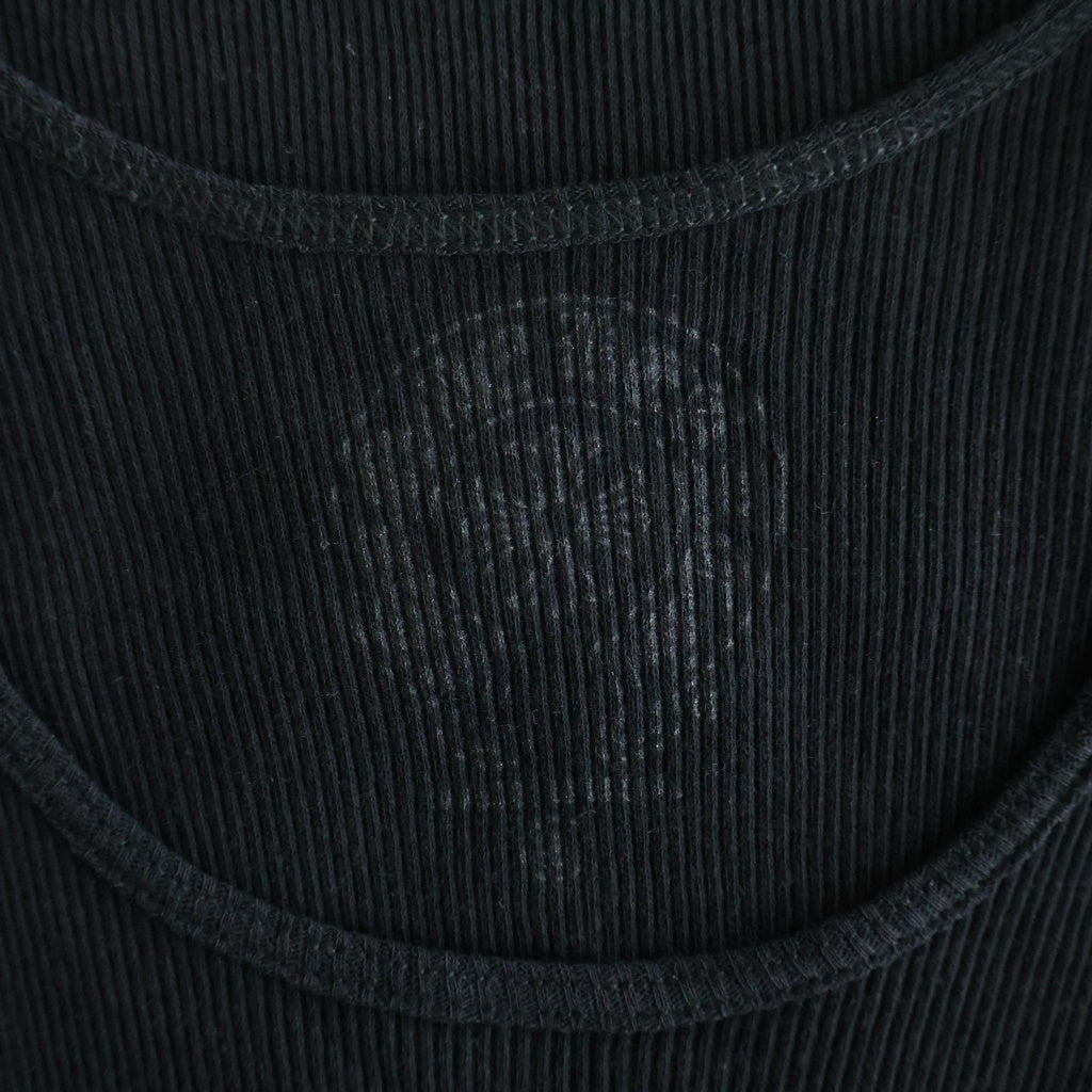 CHROME HEARTS(クロムハーツ) RIB TANK バッククロスプリントタンクトップ ブラック