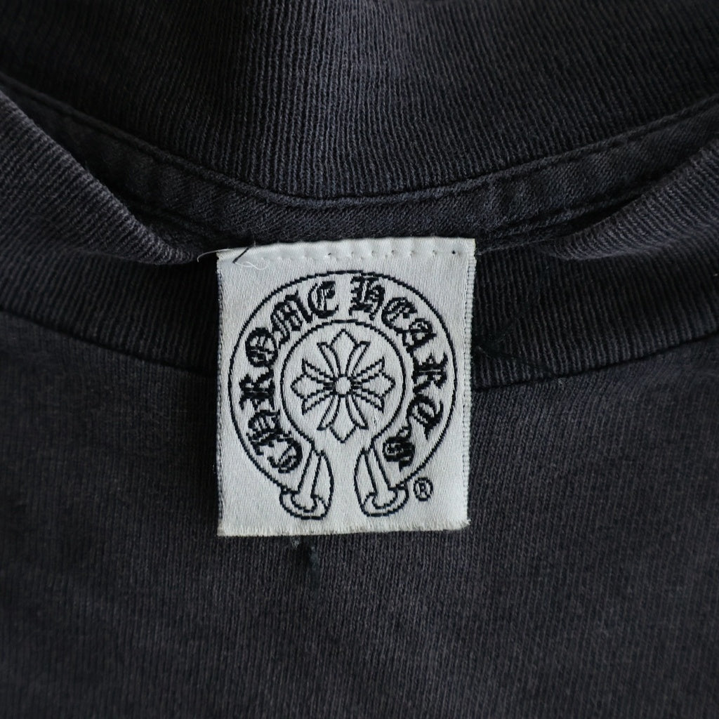 CHROME HEARTS(クロムハーツ) OLD CH S/S TEE オールド ニューヨーク限定 胸クロスプリント クルーネック半袖Tシャツカットソー ブラック