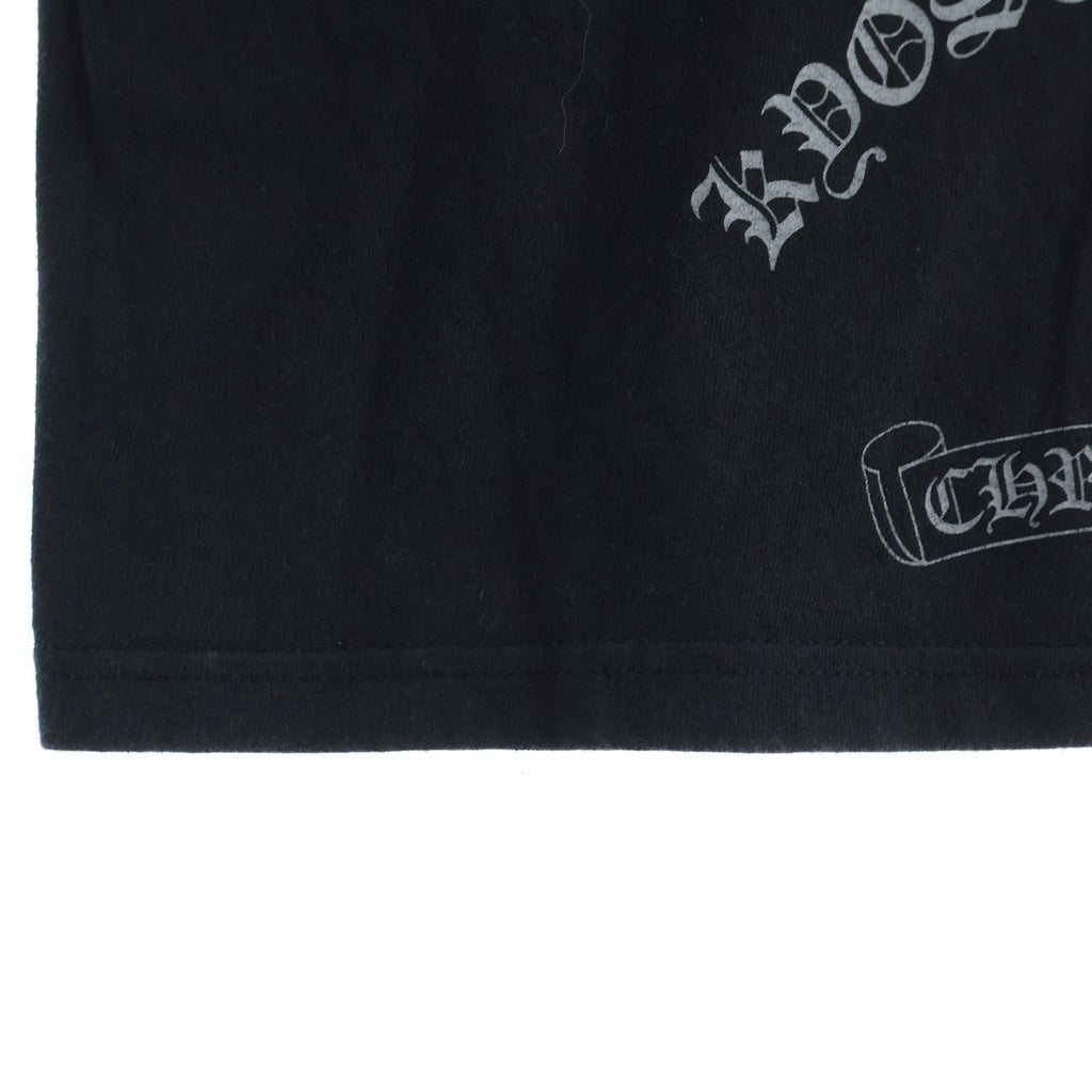 CHROME HEARTS(クロムハーツ) ×KYOSUKE HIMURO OLD L/S Tee 氷室京介ロゴプリント ロングスリーブTシャツ 長袖カットソー ロンT ブラック