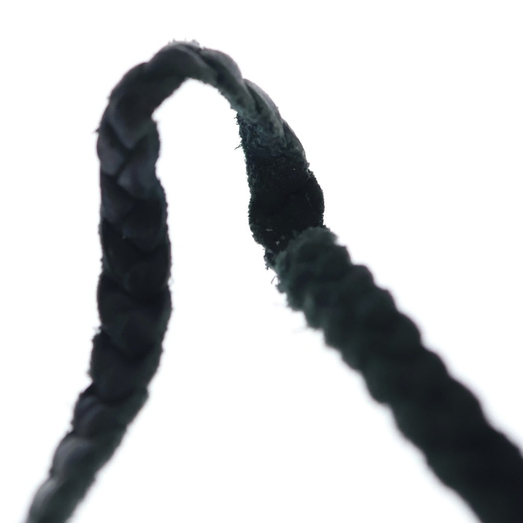 CHROME HEARTS(クロムハーツ) LEATHER BRAID スクロールレザーブレード シルバーネックレス