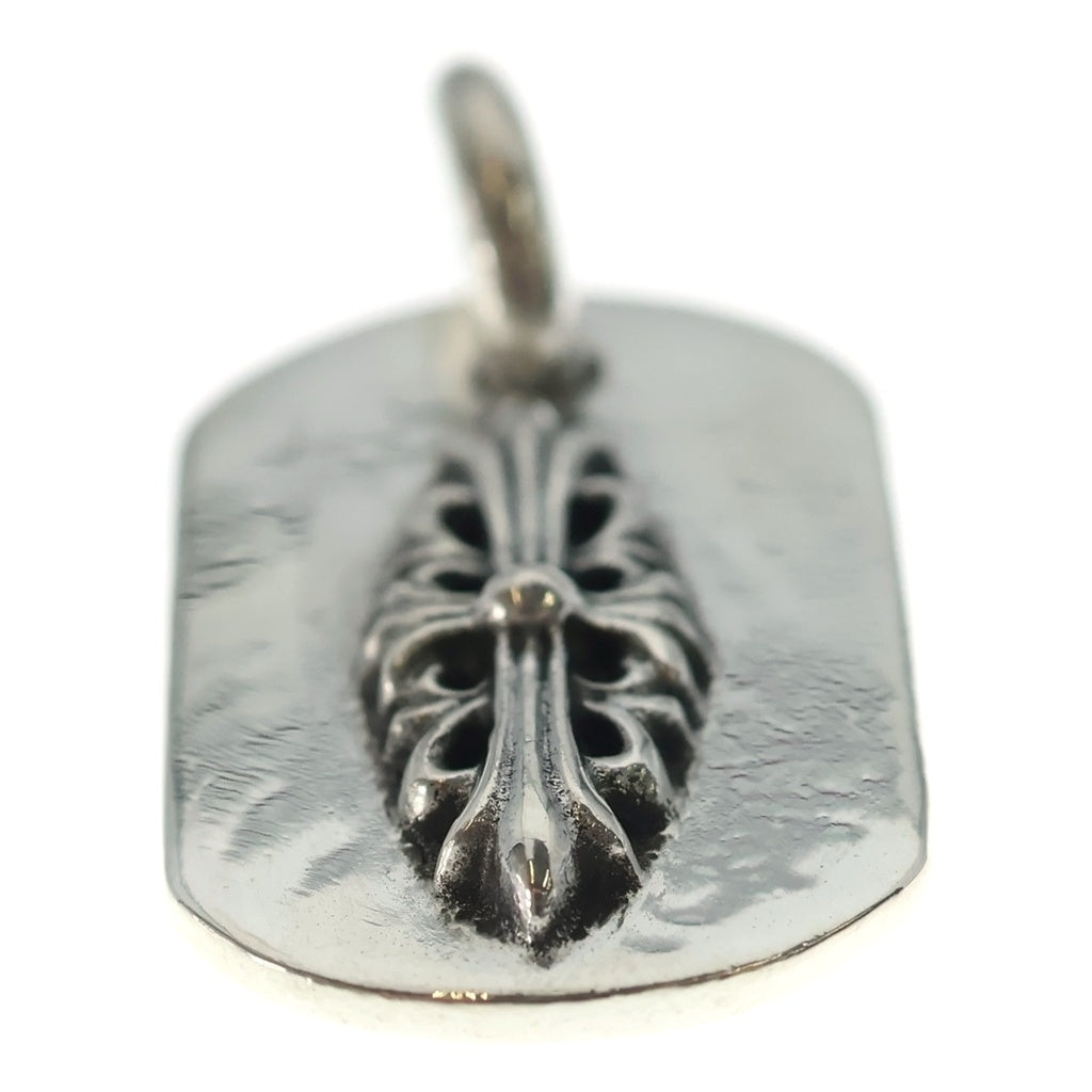 CHROME HEARTS(クロムハーツ) RAISED FRRL DOGTAG レイズドフローラルクロス ドッグタグ ペンダントトップ シルバー BCA302