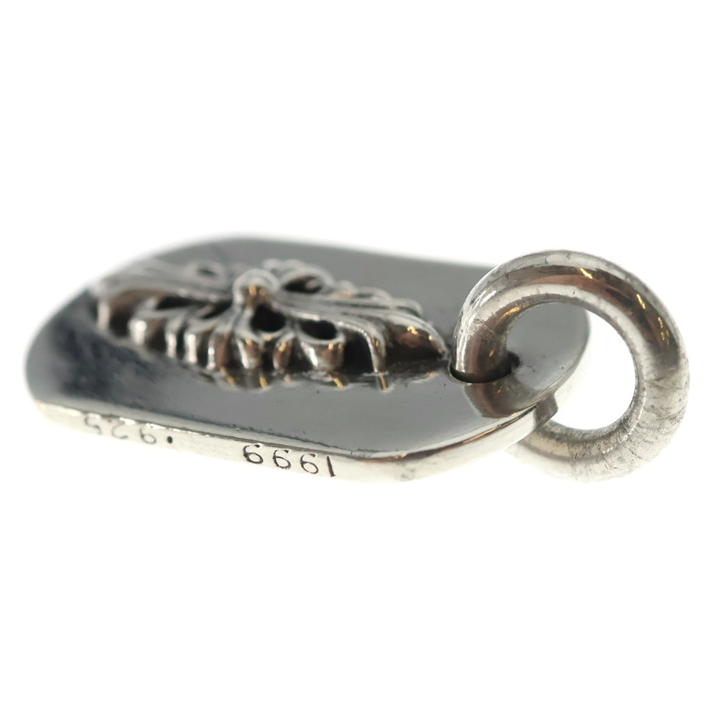 CHROME HEARTS(クロムハーツ) RAISED FRRL DOGTAG レイズドフローラルクロス ドッグタグ ペンダントトップ シルバー BCA302