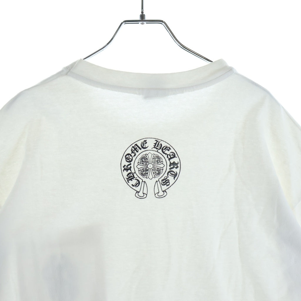 CHROME HEARTS(クロムハーツ) OLD オールド ヴァインダガープリント バックホースシュープリント 半袖Tシャツカットソー ホワイト