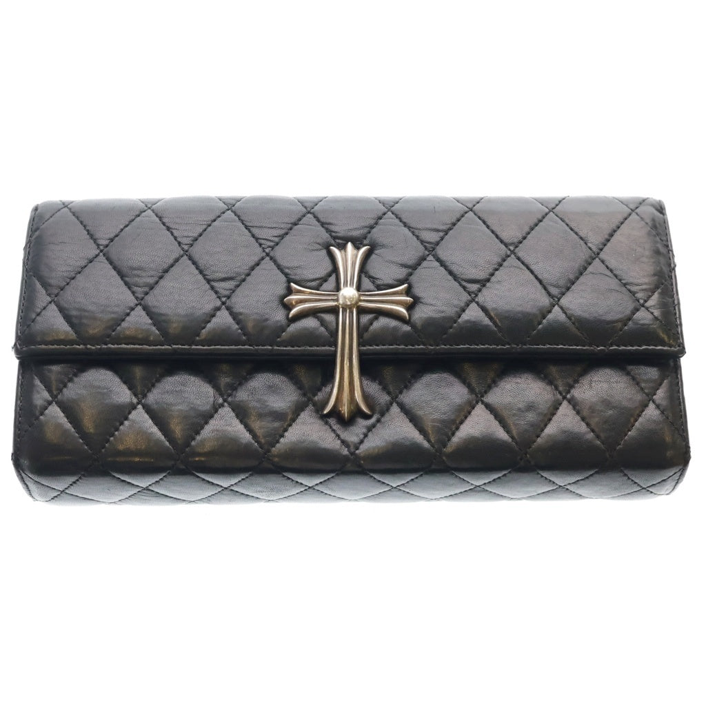 CHROME HEARTS(クロムハーツ) DINNER LG CH CROSS ディナー ラージCHクロス付レザークラッチバッグ