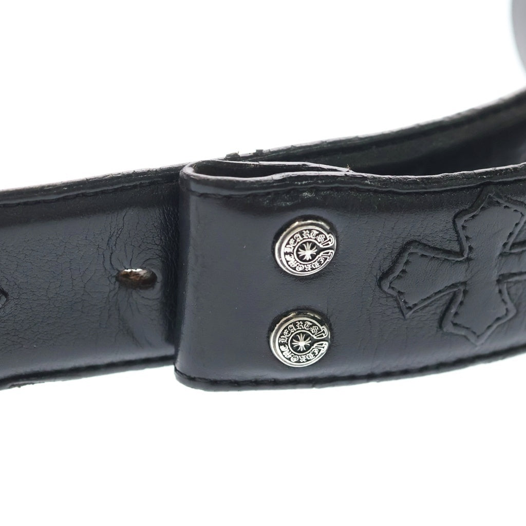 CHROME HEARTS(クロムハーツ) 1.5 STRAP CEMETERY 1.5inchセメタリークロスパッチ レザーベルト