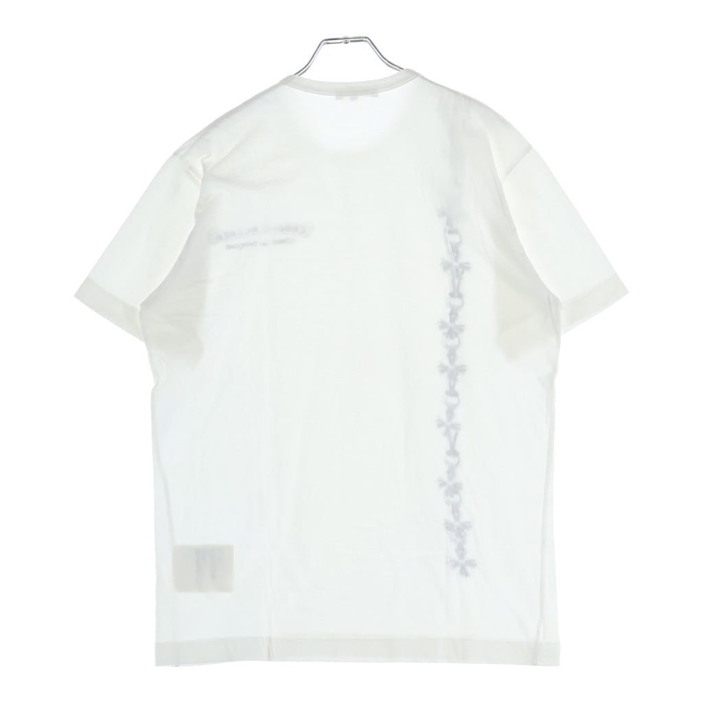 CHROME HEARTS(クロムハーツ) ×COMME des GARCONS コムデギャルソン カットアウト 半袖Tシャツ カットソー ホワイト