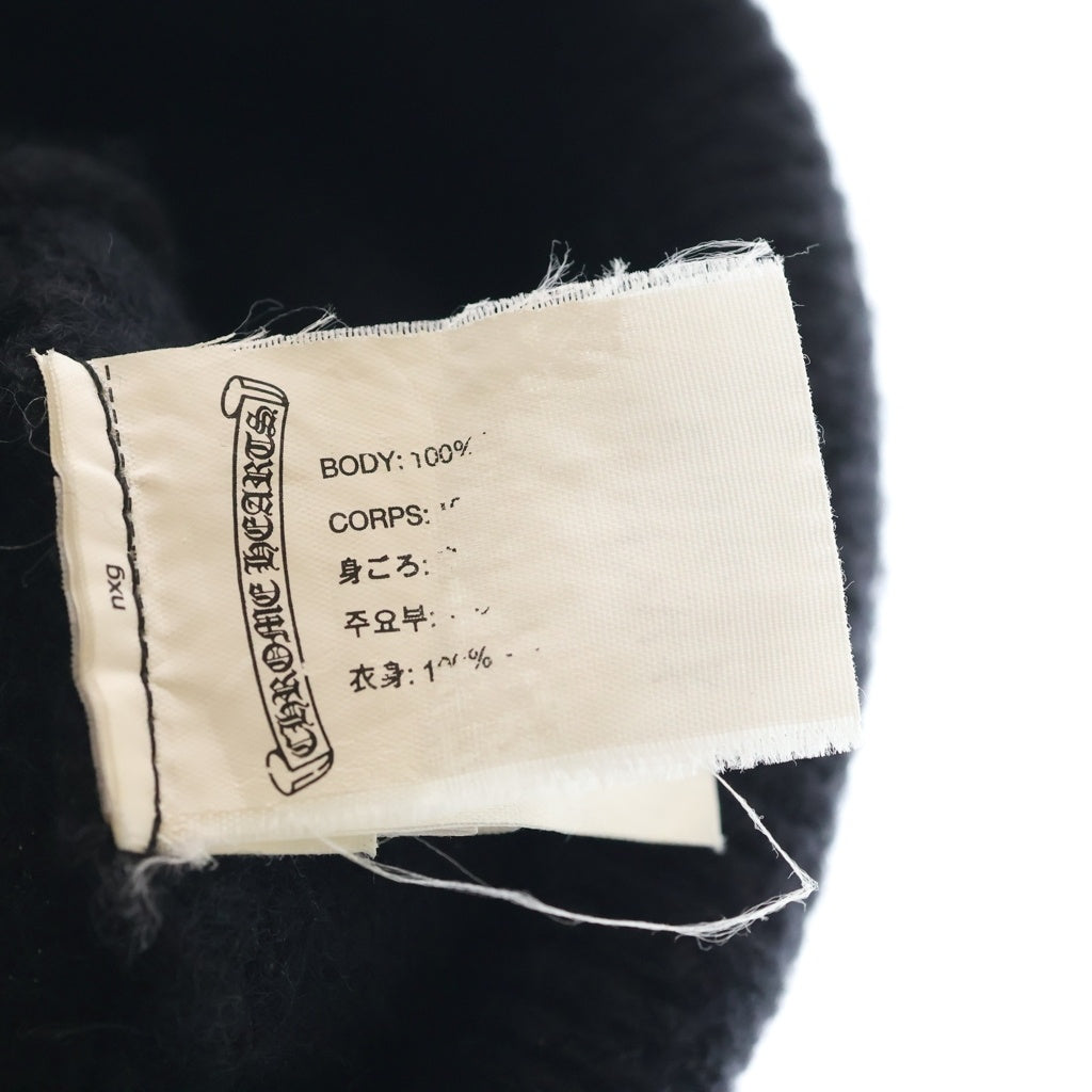 CHROME HEARTS(クロムハーツ) WOOL WATCH CAP CHプラス ホースシューニットキャップ ビーニー帽子 ブラック