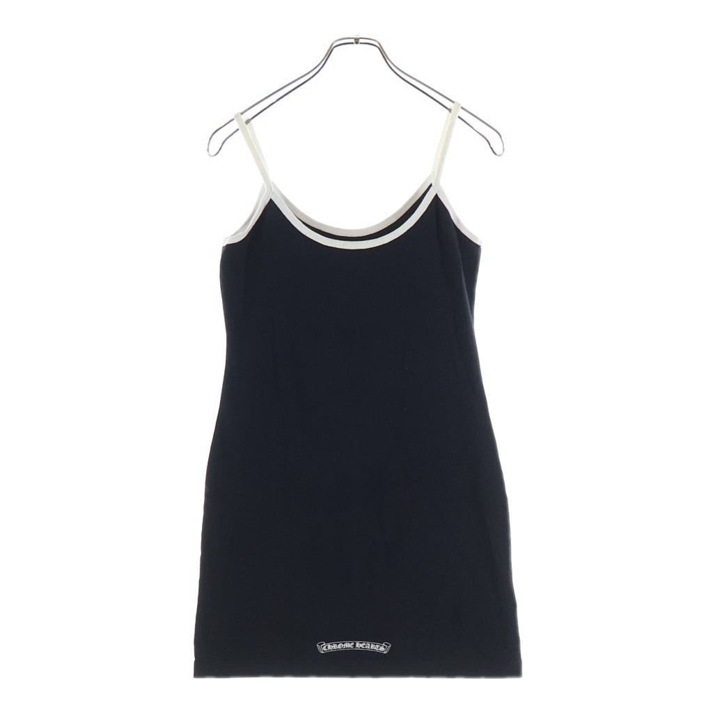 CHROME HEARTS(クロムハーツ) ROLLER SKATES TANK HORSESHOE CEMENT ホースシュープリントキャミソール ブラック/ホワイト レディース