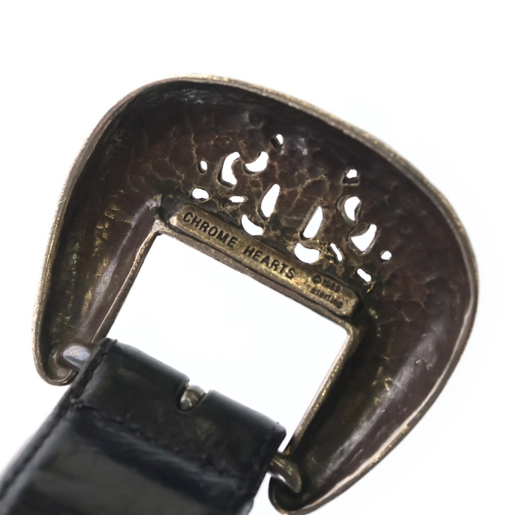 CHROME HEARTS(クロムハーツ) BLT CLASSIC 3PC クラシック3PC レザーベルト ブラック/シルバー
