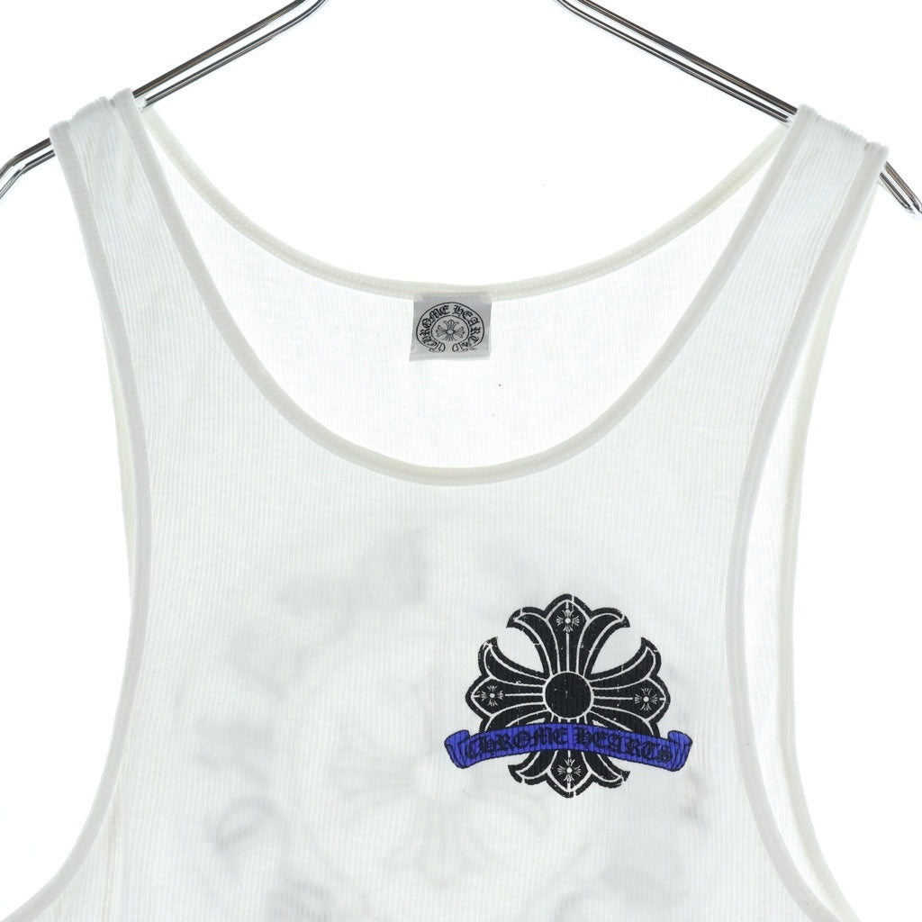 CHROME HEARTS(クロムハーツ) OLD CH PLUS TANK CHプラス ロゴ タンクトップ ノースリーブ ホワイト