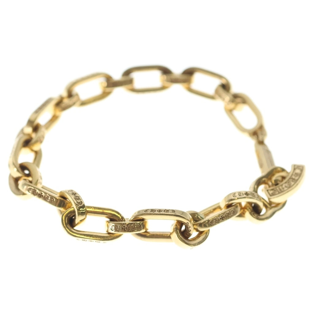 CHROME HEARTS(クロムハーツ) 22K PAPER E CHAIN ペーパーEチェーン ゴールドブレスレット