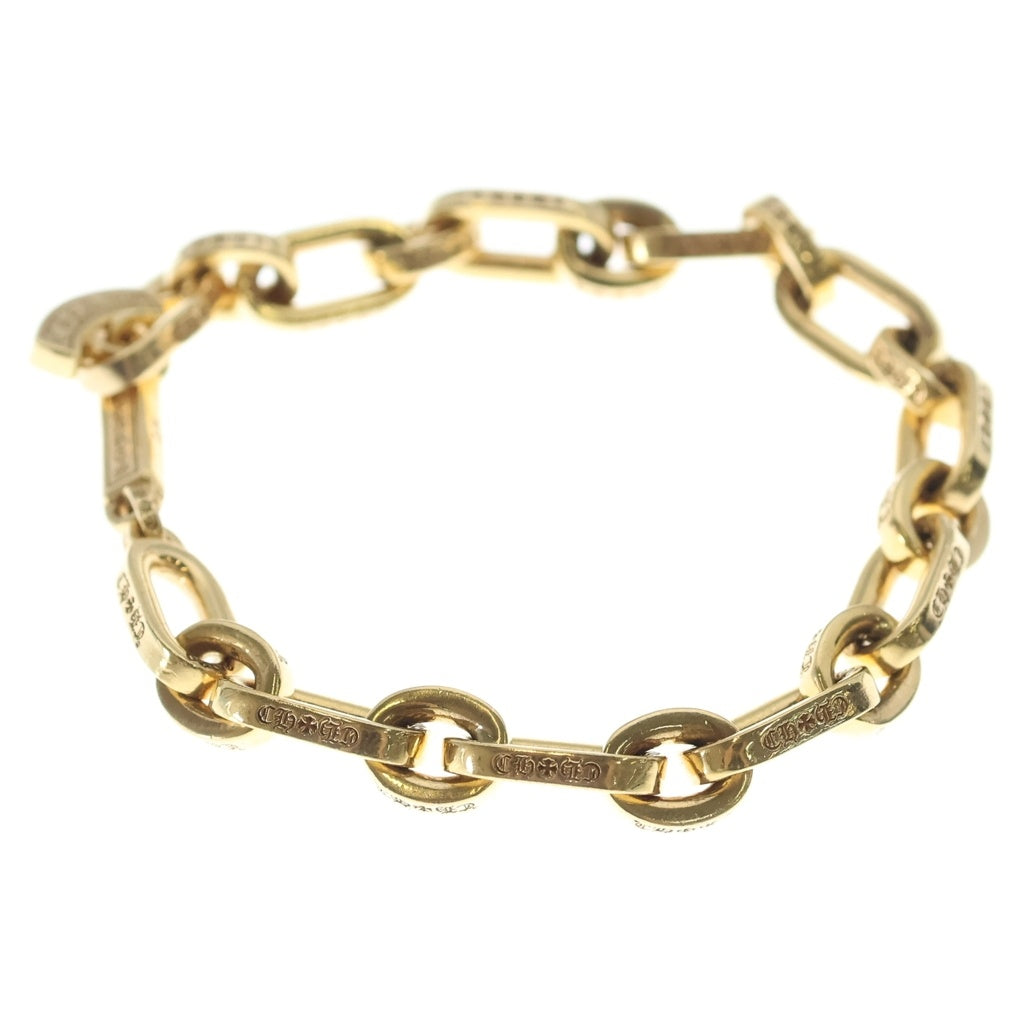 CHROME HEARTS(クロムハーツ) 22K PAPER E CHAIN ペーパーEチェーン ゴールドブレスレット