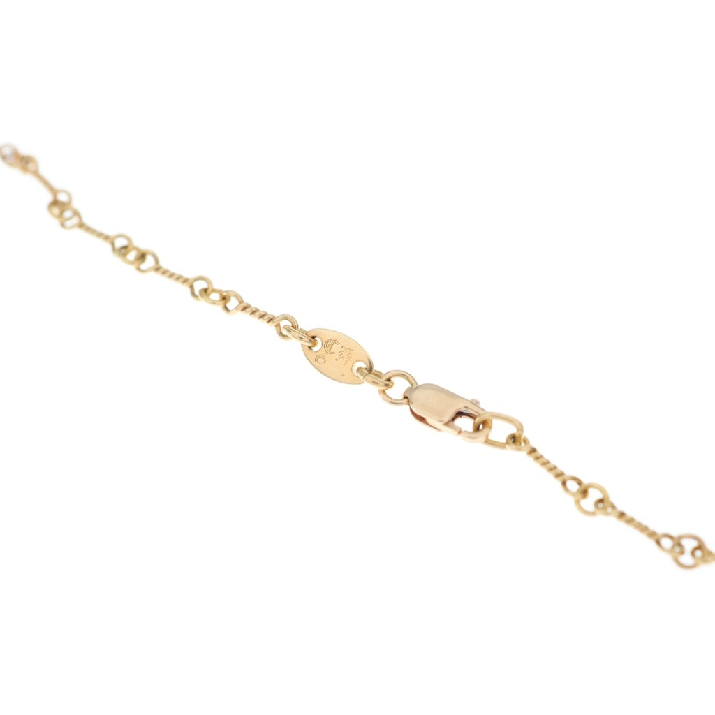 CHROME HEARTS(クロムハーツ) 22K SAFETY PIN T20 セーフティピンツイストチェーン 1ダイヤ ゴールドネックレス