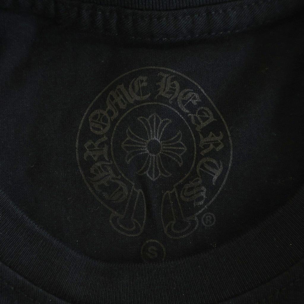 CHROME HEARTS(クロムハーツ) OLD CHプラス ヴァインダガープリント 半袖Tシャツ カットソー ブラック