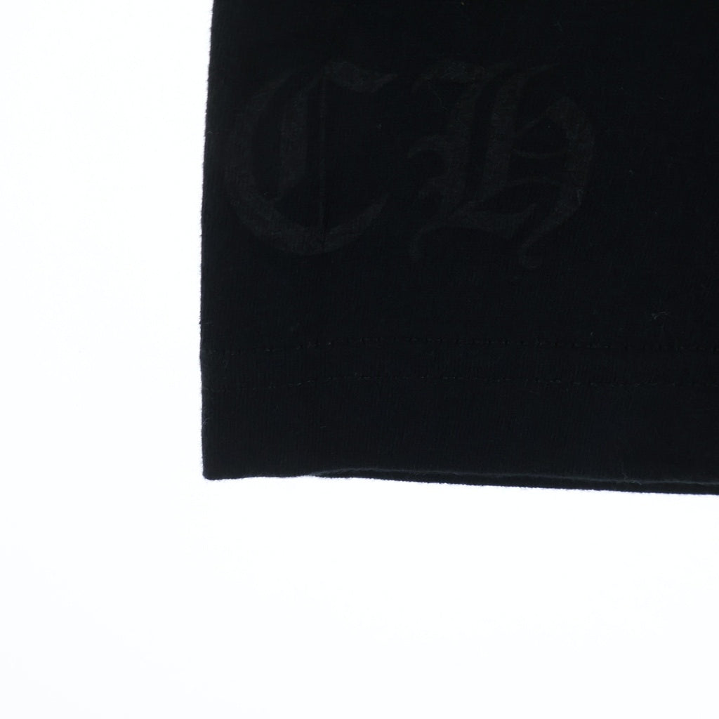 CHROME HEARTS(クロムハーツ) OLD CHプラス ヴァインダガープリント 半袖Tシャツ カットソー ブラック