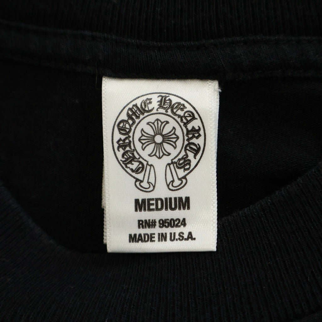 CHROME HEARTS(クロムハーツ) OLD CHプラスプリント 半袖Tシャツ カットソー ブラック
