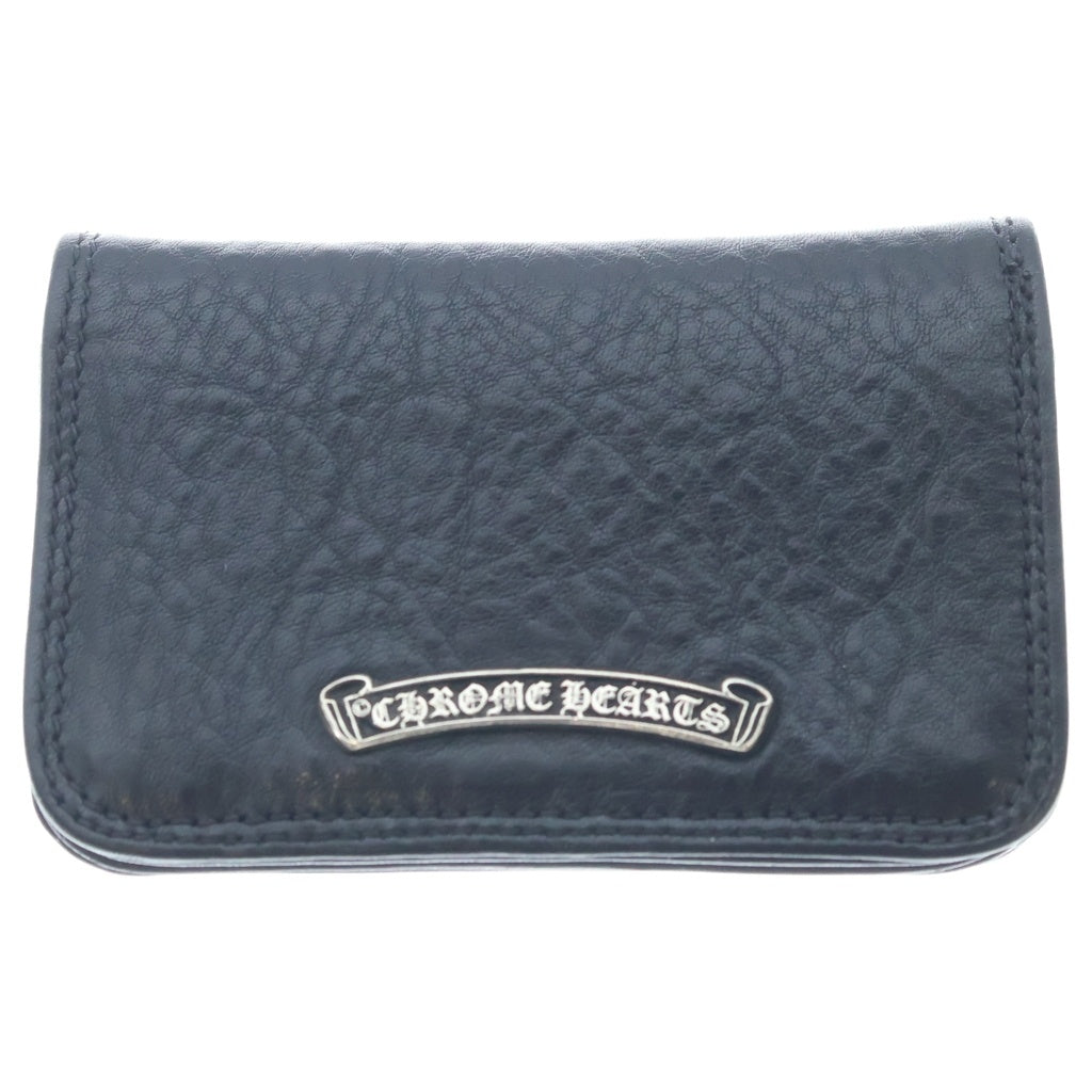 CHROME HEARTS(クロムハーツ) CARD CASE グロメット付き レザーカードケース ブラック