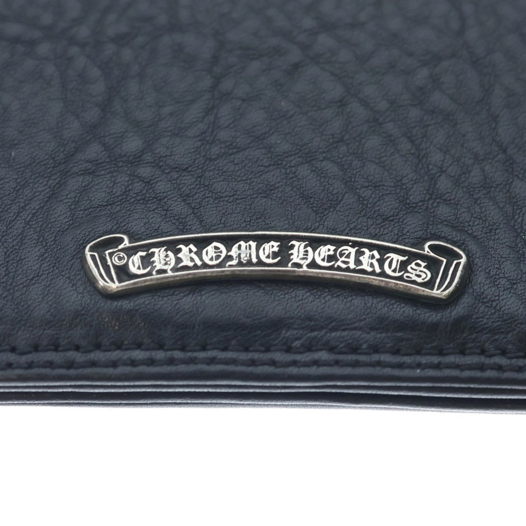 CHROME HEARTS(クロムハーツ) CARD CASE グロメット付き レザーカードケース ブラック