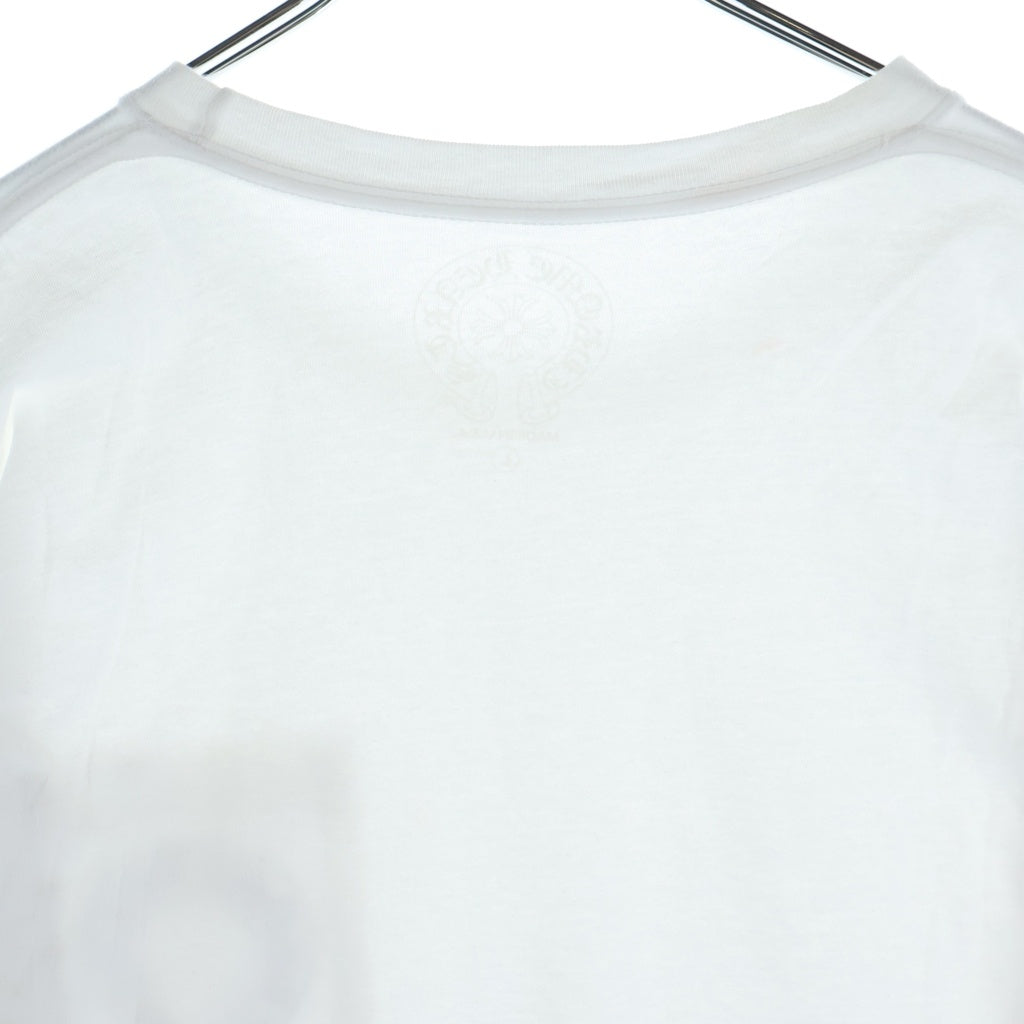 CHROME HEARTS(クロムハーツ) CH L/S T-SHIRT バックホースシュー アームフローラル 長袖Tシャツ ロンT ホワイト