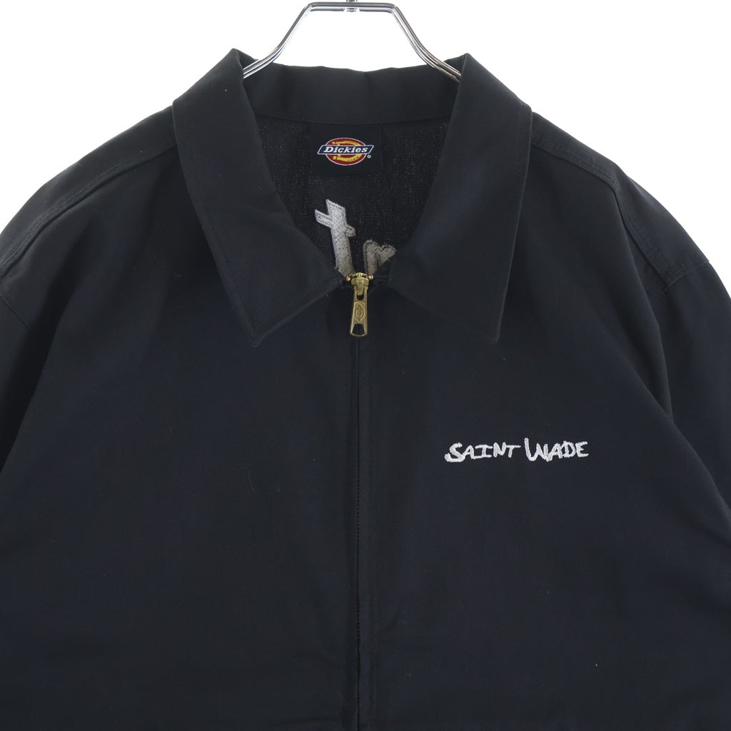 SAINT MICHAEL(セントマイケル) 23AW ×DICKIES EXC NBN STWADE JKT SM-S23-0000-132 ディッキーズ ジップアップジャケット ブラック