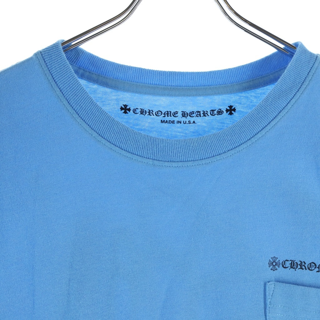 CHROME HEARTS(クロムハーツ) ×MATTY BOY BRAIN NEW L/S TEE ×マッティボーイ ブレインニュー クルーネック長袖Tシャツカットソー ロングスリーブ ロンT ブルー
