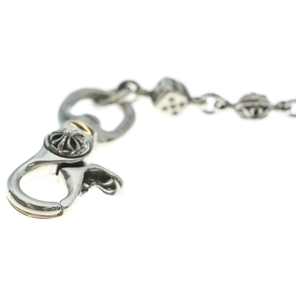 CHROME HEARTS(クロムハーツ) DICE 1CRS BALL-1 1クリップダイスクロスボール シルバーウォレットチェーン
