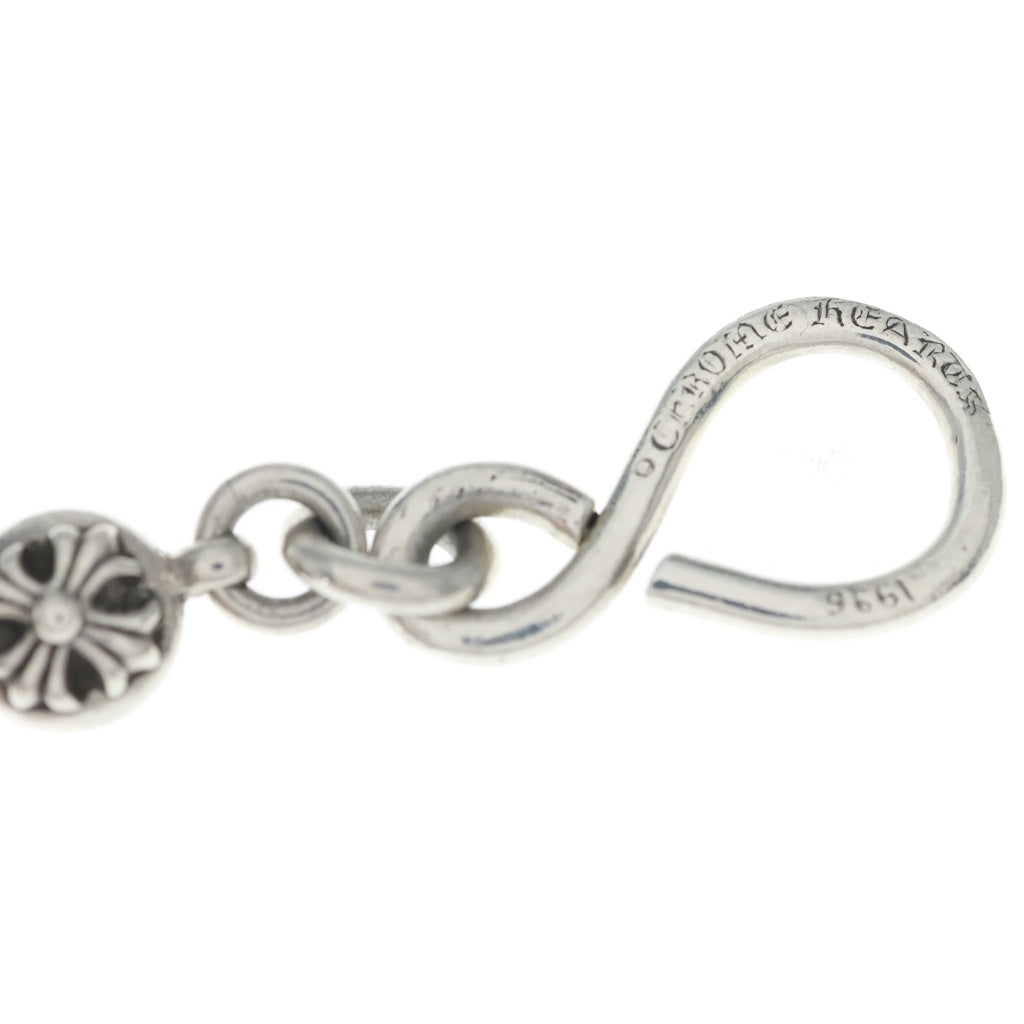 CHROME HEARTS(クロムハーツ) 2BALL LONG-S 1クリップロング#2クロスボール ウォレットチェーン シルバー BCA386