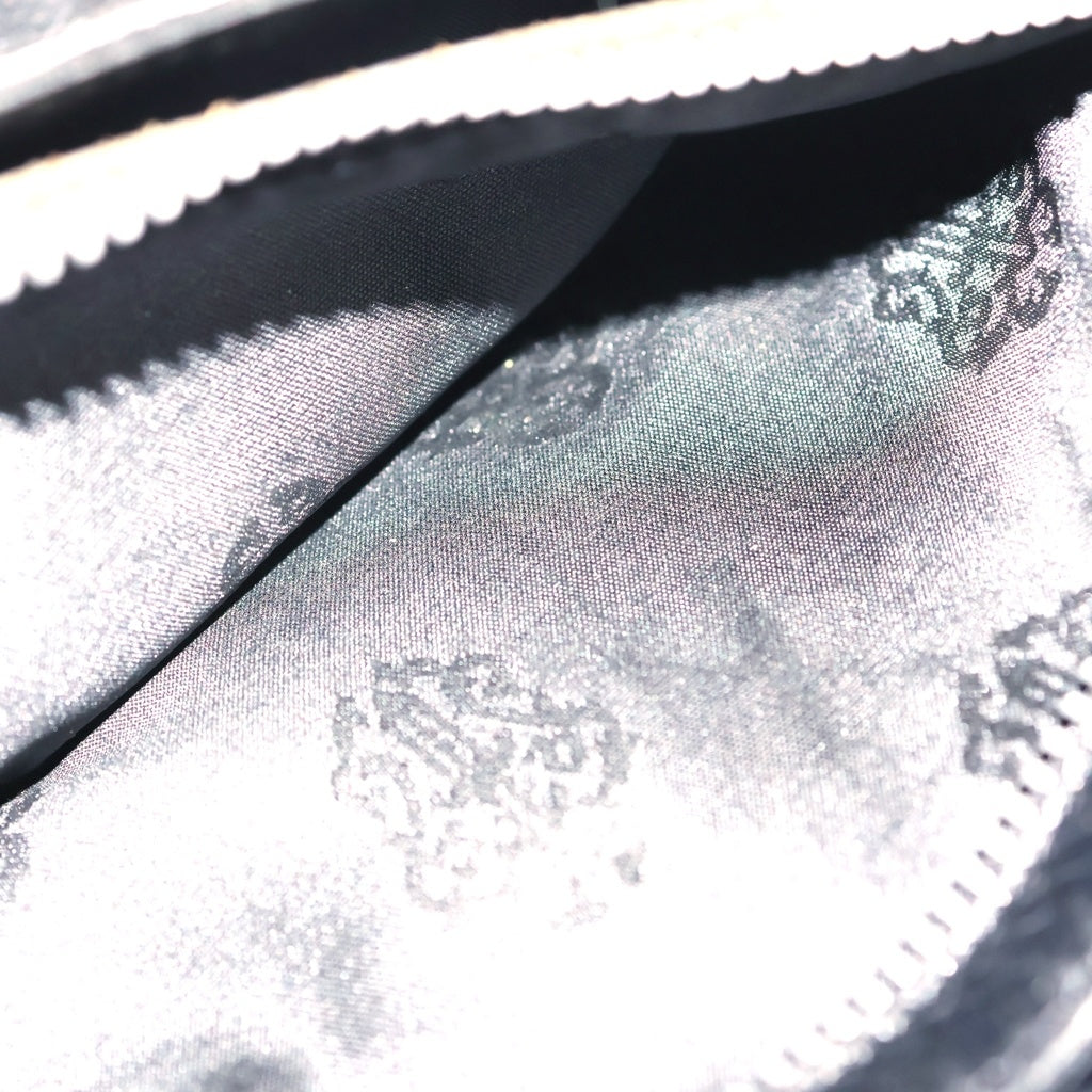 CHROME HEARTS(クロムハーツ) WAVE BS FLUER ウェーブ BSフレアボタンレザーウォレット財布 ブラック