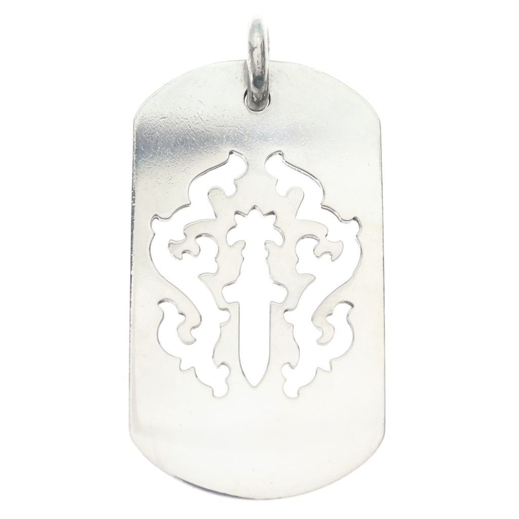 CHROME HEARTS(クロムハーツ) LARGE D TAG LRG DAGGER ダガーカットアウトドッグタグ ラージドッグタグ ネックレストップ