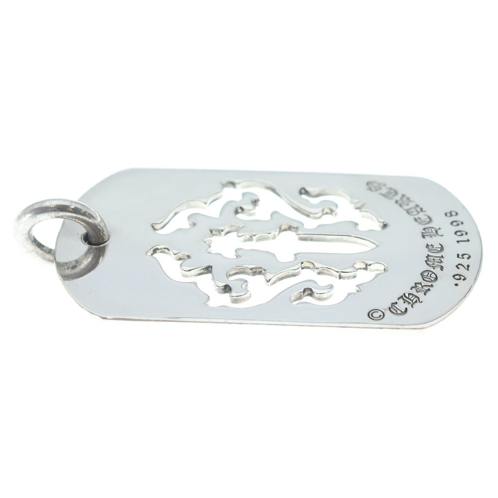 CHROME HEARTS(クロムハーツ) LARGE D TAG LRG DAGGER ダガーカットアウトドッグタグ ラージドッグタグ ネックレストップ