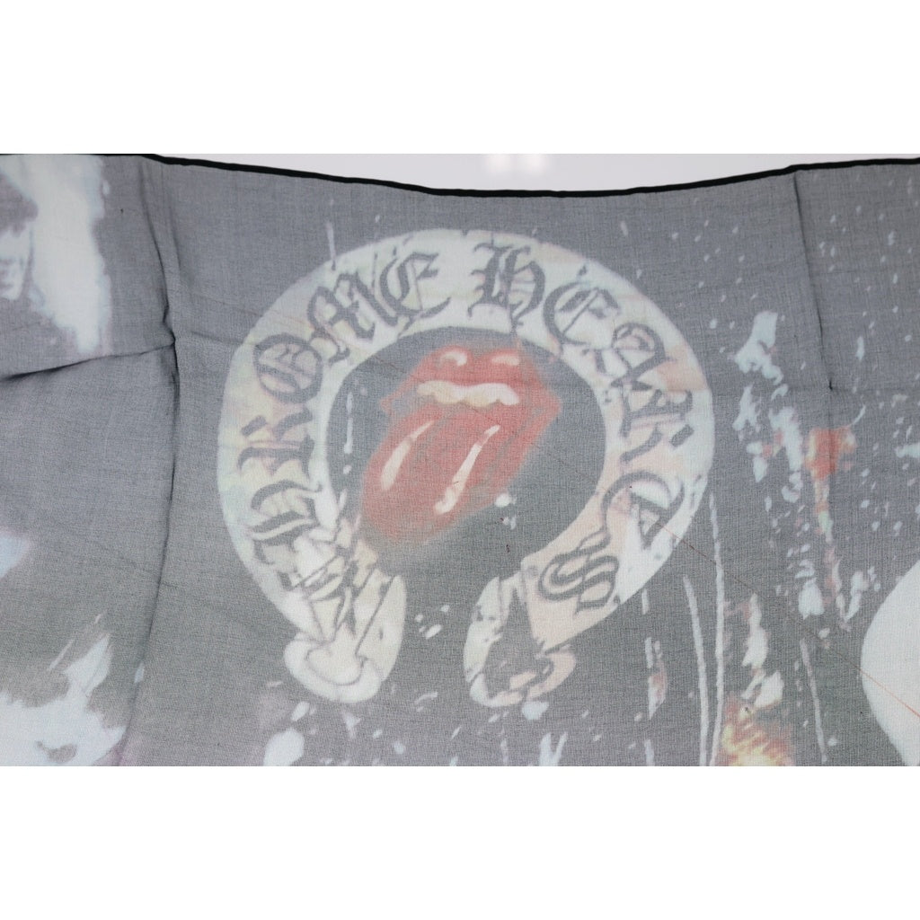 CHROME HEARTS(クロムハーツ) ×The Rolling Stones ローリングストーンズ SCARF シルクスカーフ マルチカラー レディース