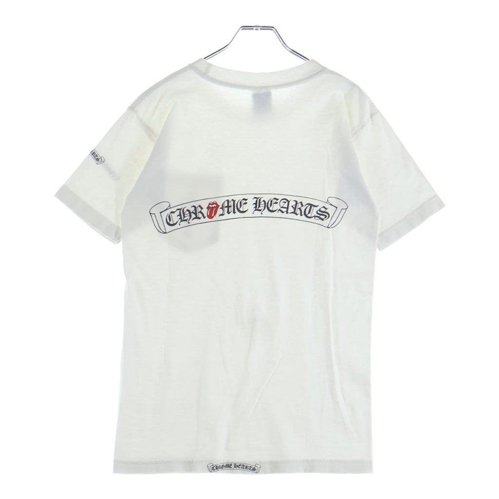 CHROME HEARTS(クロムハーツ) OLD CH T-SHIRT ROLLING STONES リップタン 半袖Tシャツカットソー ホワイト