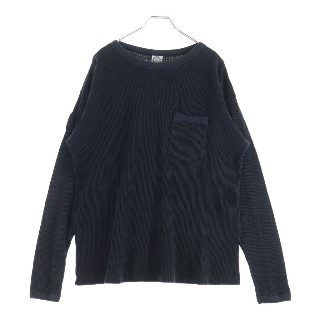 CHROME HEARTS(クロムハーツ) OLD ヴァインダガー刺繍 サーマル 長袖Tシャツ ブラック