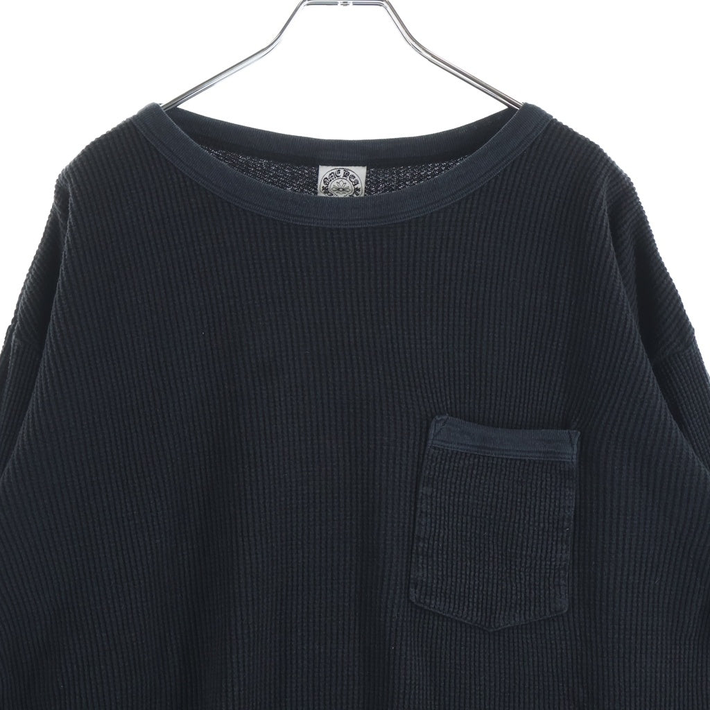 CHROME HEARTS(クロムハーツ) OLD ヴァインダガー刺繍 サーマル 長袖Tシャツ ブラック