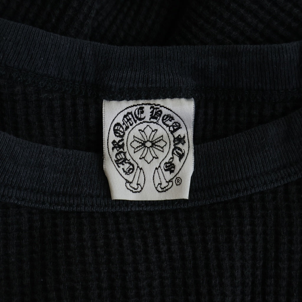 CHROME HEARTS(クロムハーツ) OLD ヴァインダガー刺繍 サーマル 長袖Tシャツ ブラック