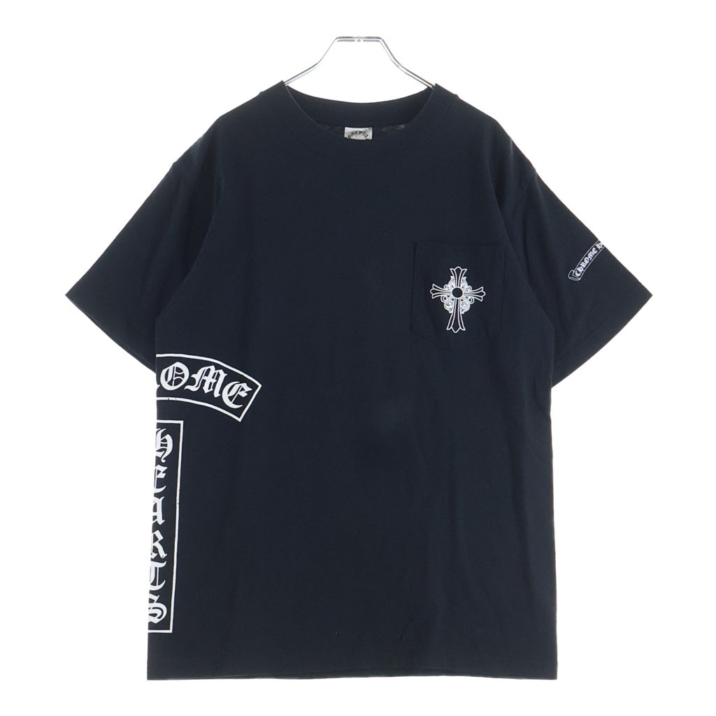 CHROME HEARTS(クロムハーツ) OLD T‐BAR TEE CHクロスプリント 半袖Tシャツ カットソー ブラック/ホワイト