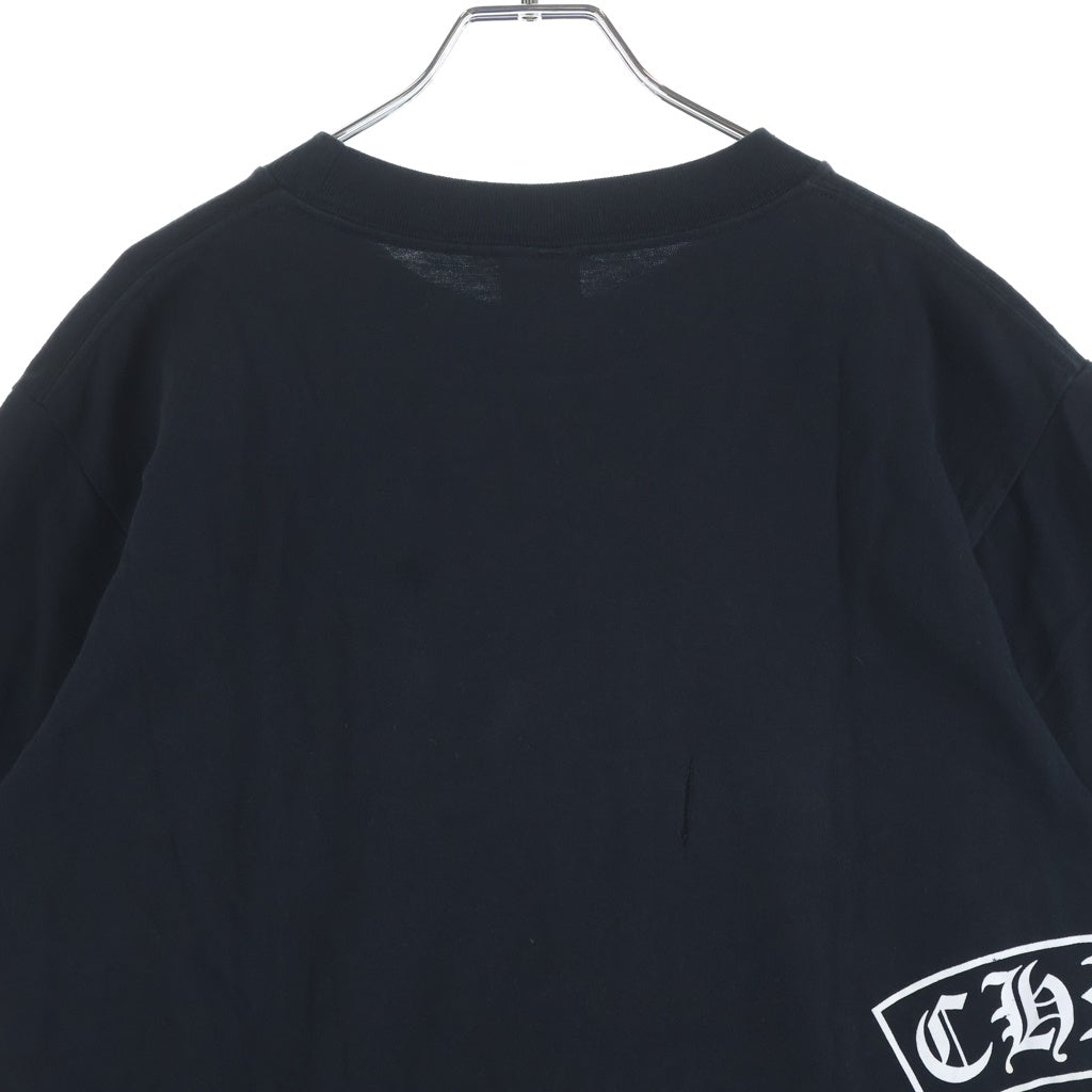 CHROME HEARTS(クロムハーツ) OLD T‐BAR TEE CHクロスプリント 半袖Tシャツ カットソー ブラック/ホワイト