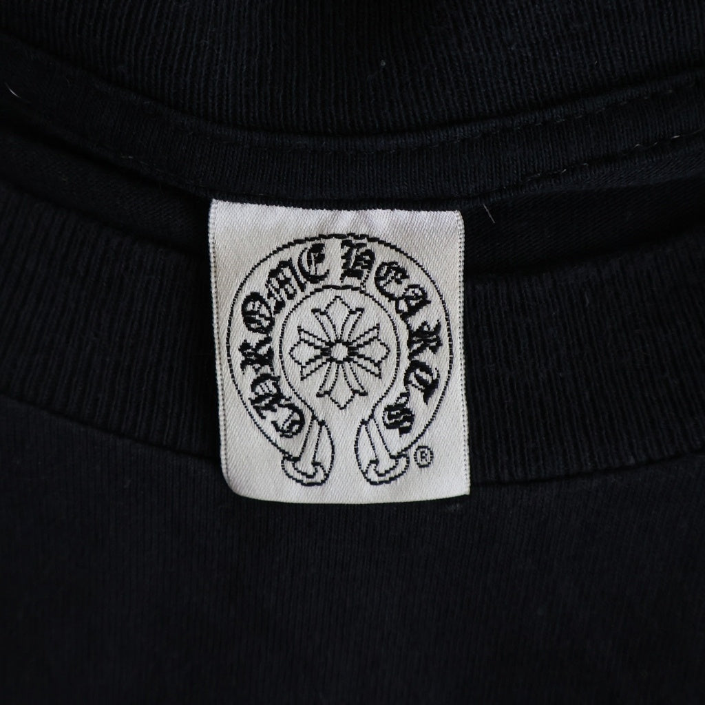 CHROME HEARTS(クロムハーツ) ×KYOSUKE HIMURO OLD L/S TEE ×氷室京介 バッククロスプリント クルーネック長袖Tシャツカットソー ブラック