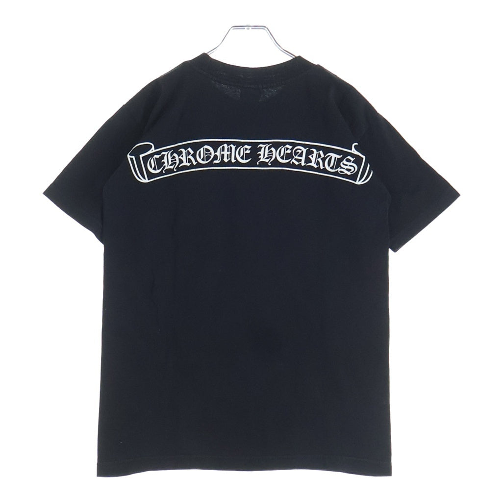 CHROME HEARTS(クロムハーツ) OLD Scroll Label Horseshoe Tee スクロールラベル ホースシュー スタープリント 半袖Tシャツ カットソー ブラック