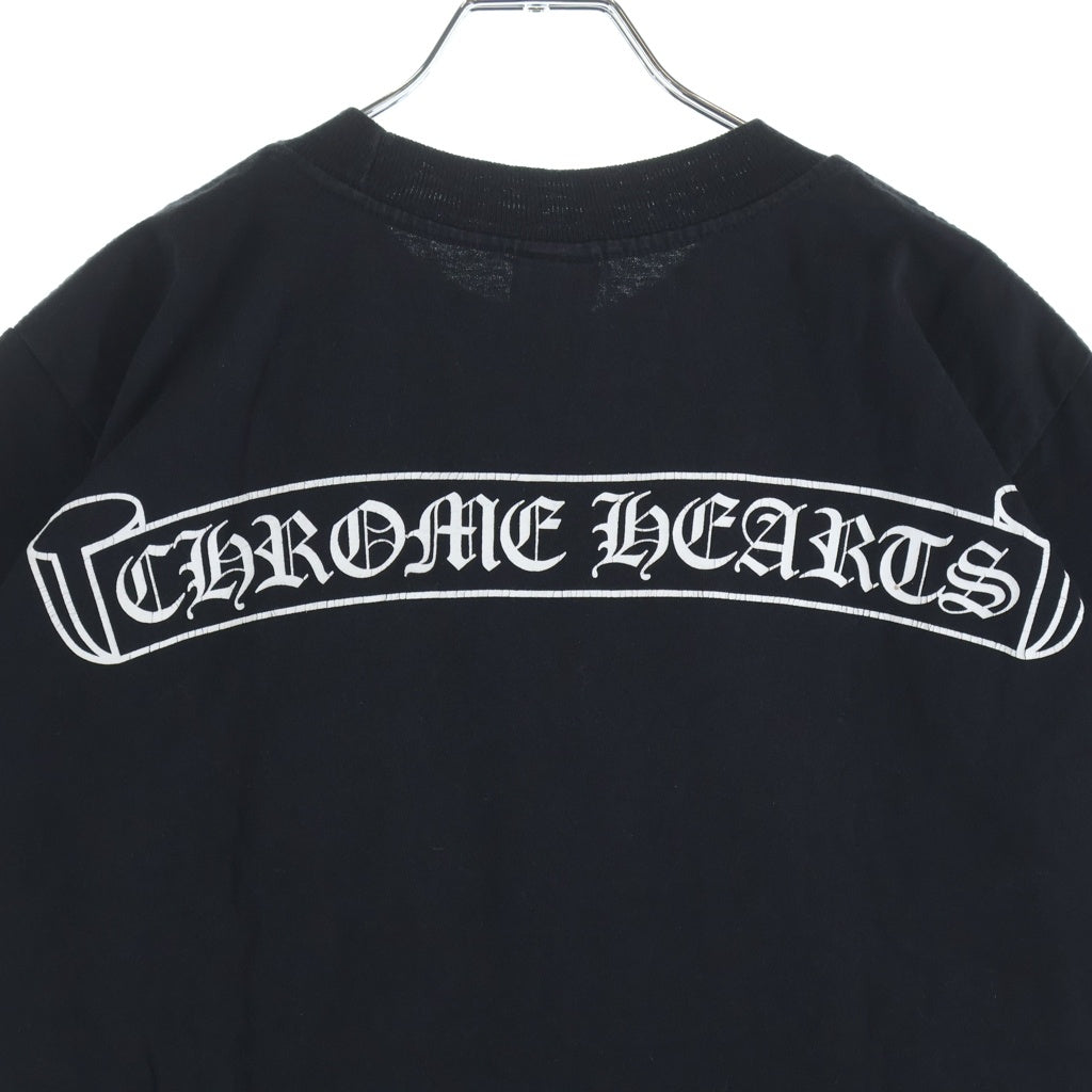 CHROME HEARTS(クロムハーツ) OLD Scroll Label Horseshoe Tee スクロールラベル ホースシュー スタープリント 半袖Tシャツ カットソー ブラック