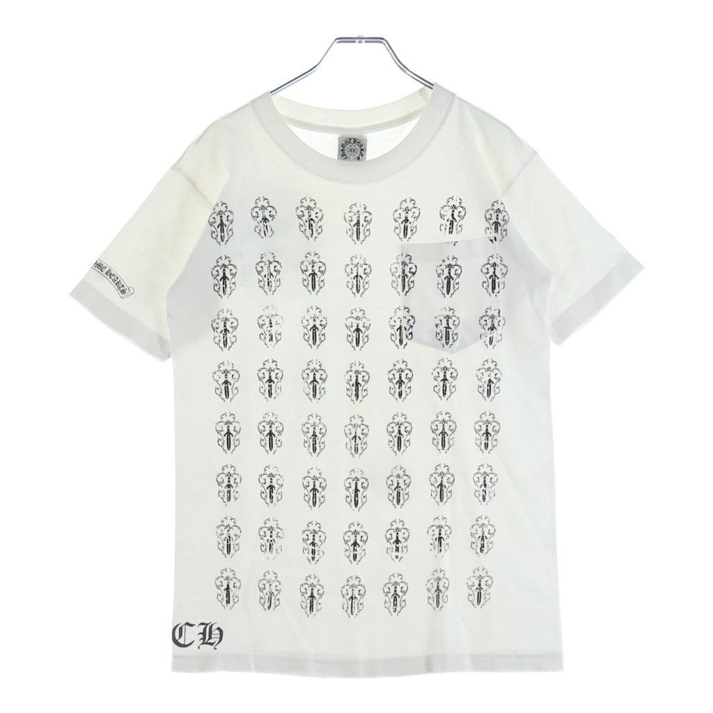 CHROME HEARTS(クロムハーツ) OLD ヴァインダガープリント 半袖Tシャツ ホワイト/ブラック