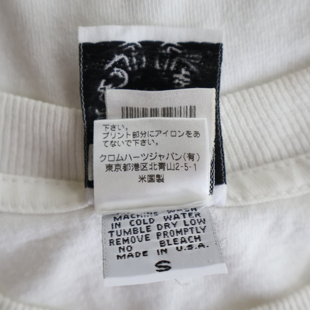 CHROME HEARTS(クロムハーツ) OLD ヴァインダガープリント 半袖Tシャツ ホワイト/ブラック