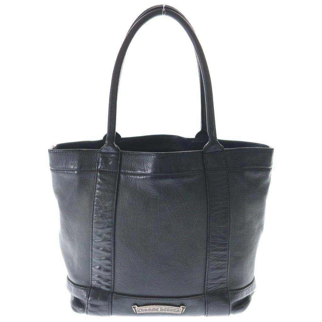 CHROME HEARTS(クロムハーツ) TOTE MINI トートミニ ラベル付きレザートートバッグ ブラック レディース