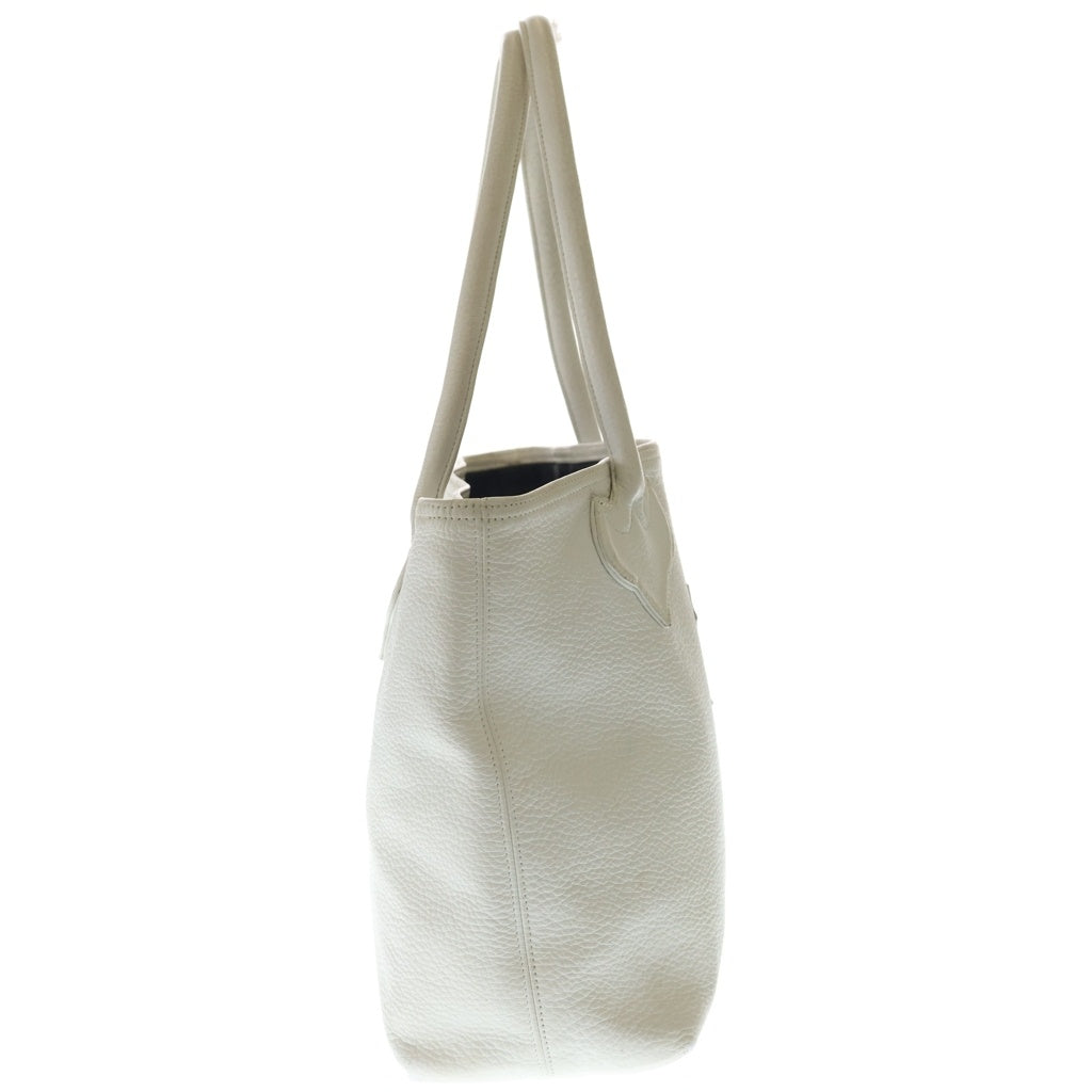 CHROME HEARTS(クロムハーツ) FS TOTE FSトート クロスパッチ付きレザートートバッグ ホワイト レディース