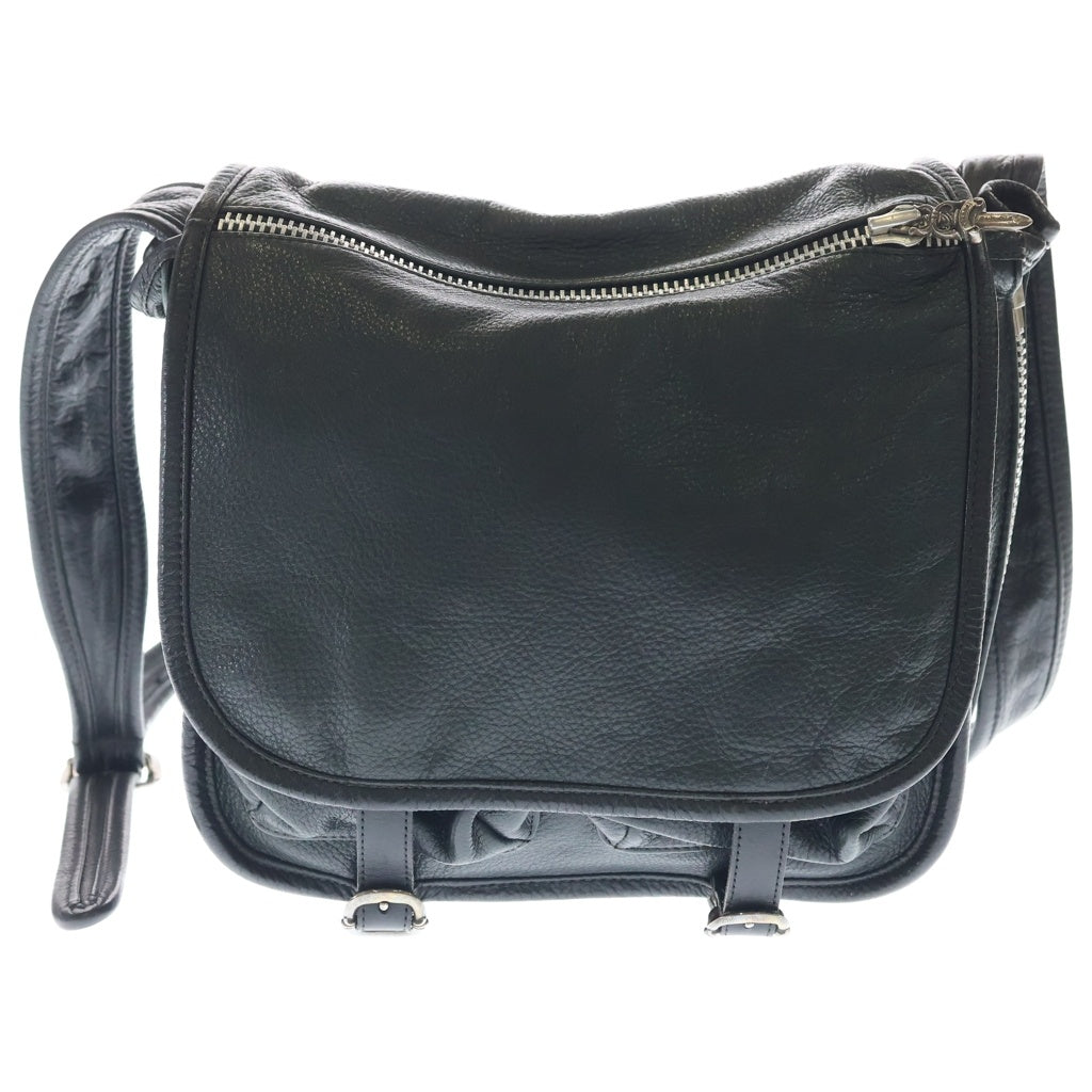 CHROME HEARTS(クロムハーツ) TINY SOFT SHOULDER ガンスリンガーストラップレザーショルダーバッグ ブラック レディース