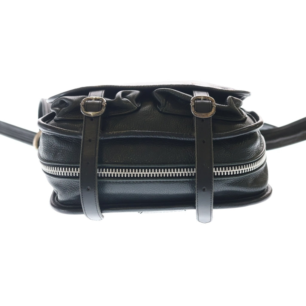 CHROME HEARTS(クロムハーツ) TINY SOFT SHOULDER ガンスリンガーストラップレザーショルダーバッグ ブラック レディース