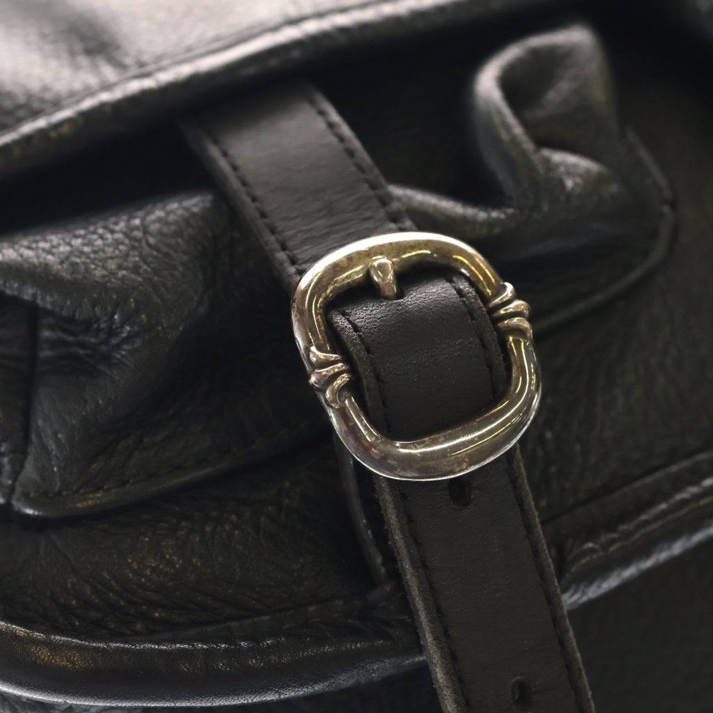 CHROME HEARTS(クロムハーツ) TINY SOFT SHOULDER ガンスリンガーストラップレザーショルダーバッグ ブラック レディース