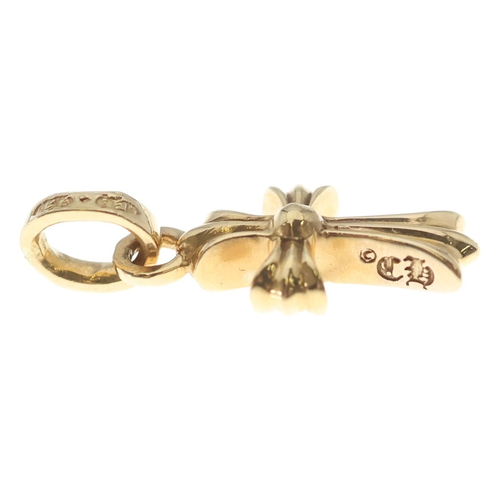 CHROME HEARTS(クロムハーツ) 22K CRS BBYFAT P SAP B ベイビーファット PAVEブルーサファイア チャーム ゴールドネックレストップ
