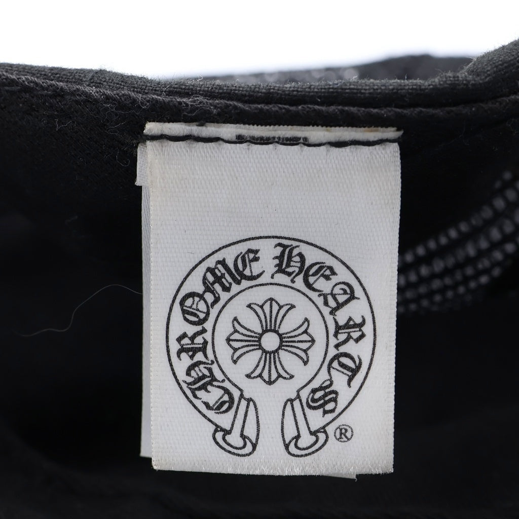 CHROME HEARTS(クロムハーツ) TRUCKER CAP CHパッチクロスボール付メッシュ帽子 ブラック/ホワイト