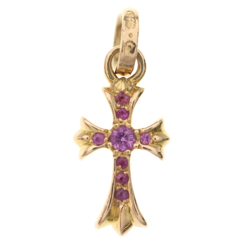 CHROME HEARTS(クロムハーツ) 22K CRS BBYFAT P SAP P ベイビーファット PAVEピンクサファイア